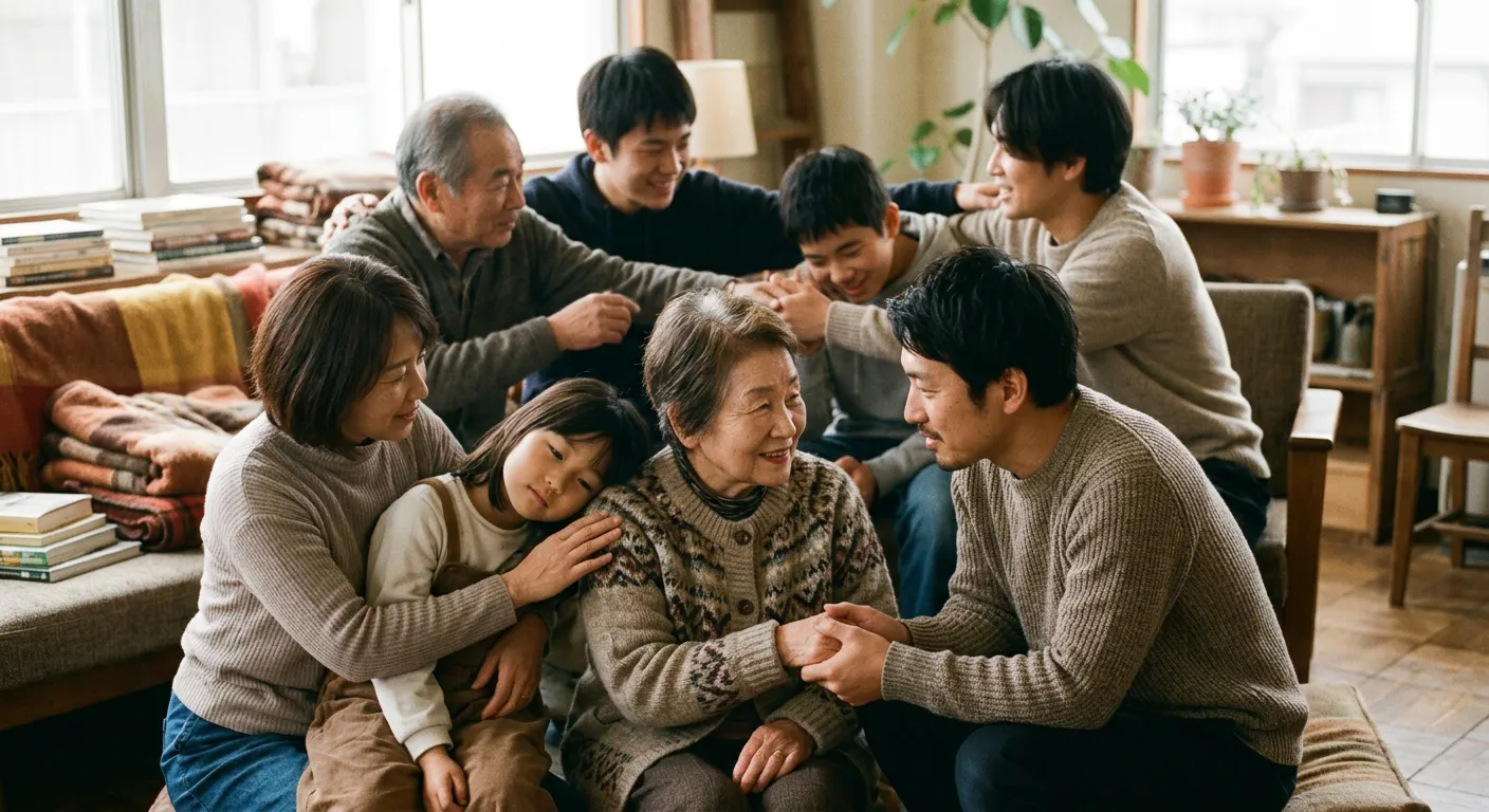 Personas japonesas conectadas, con el amae como base de sus lazos