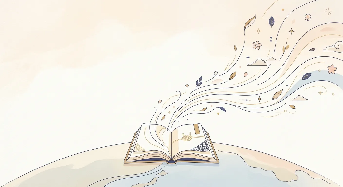 Ilustración minimalista de un libro cuyas ideas se difunden por el mundo, Nitobe Inazō y el bushido que conquistó Occidente