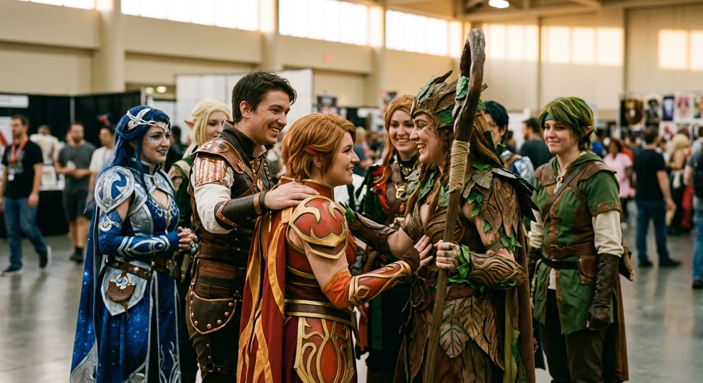 Cosplayers se felicitan y apoyan, un momento de comunidad y aceptacion