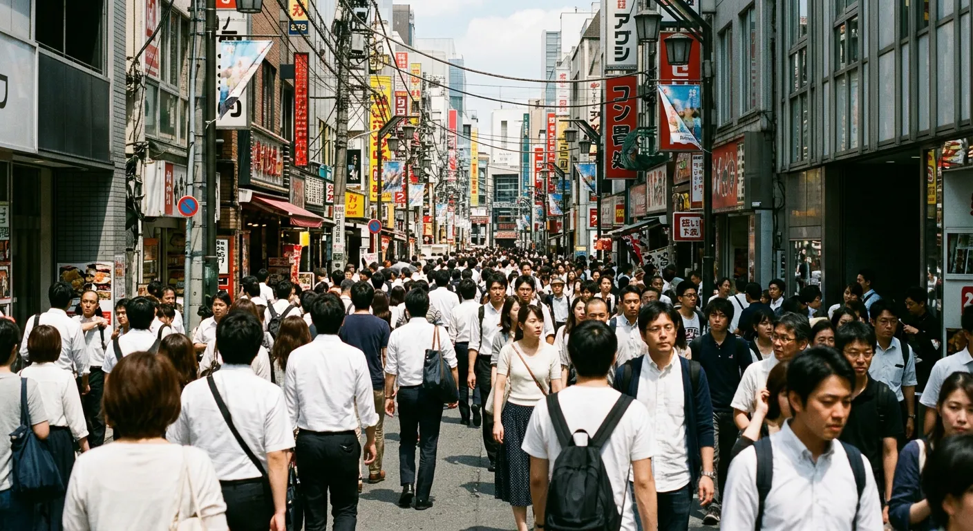 Una calle de Tokio abarrotada de gente y energia
