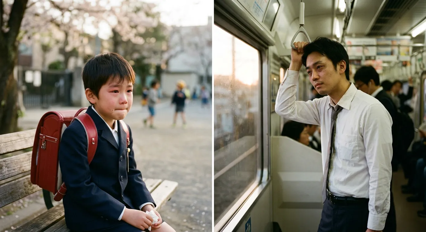 Escenas japonesas de aguante, desde la infancia hasta la oficina