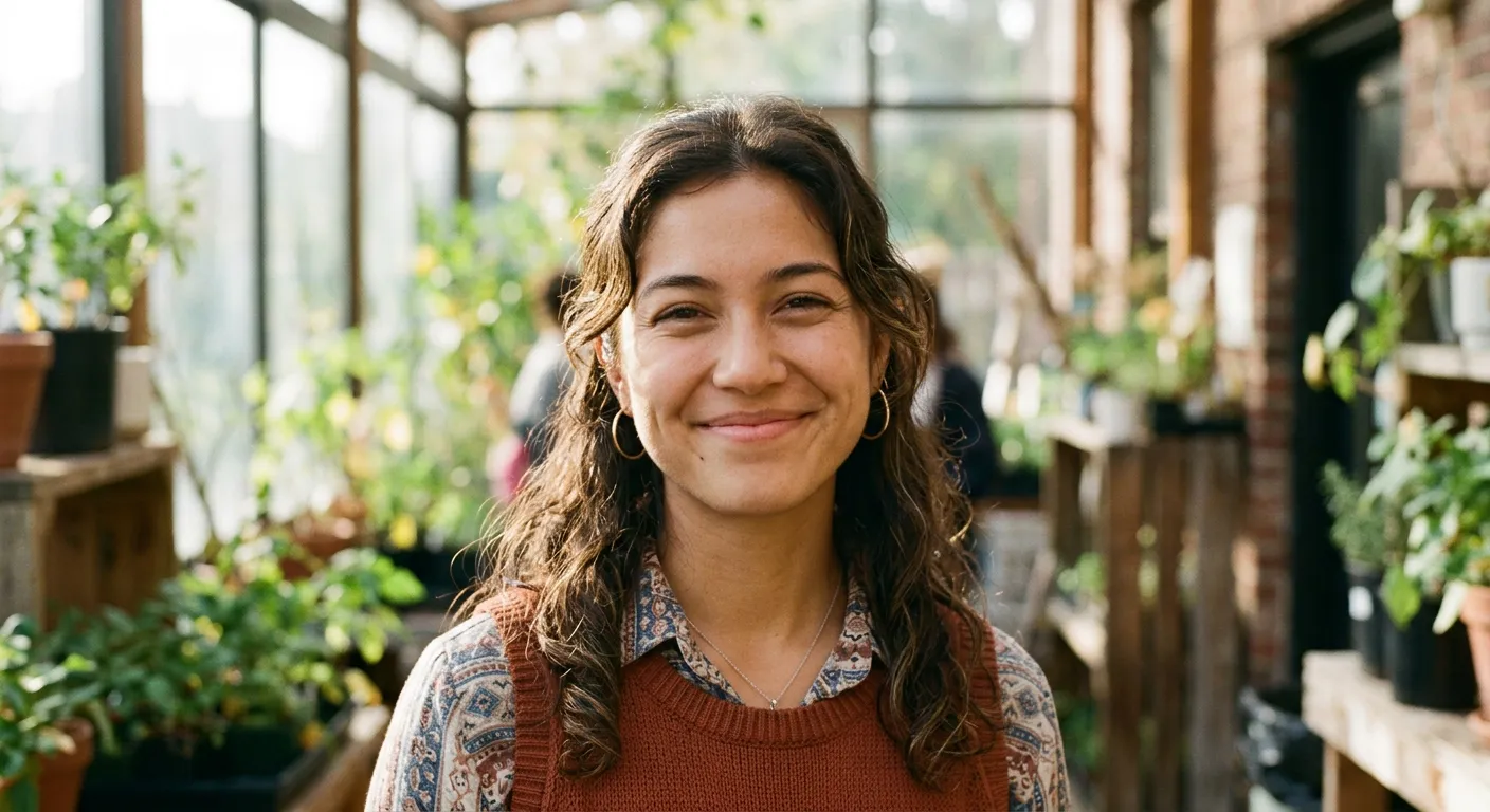 Una joven de herencia japonesa y latina sonrie, entre dos culturas