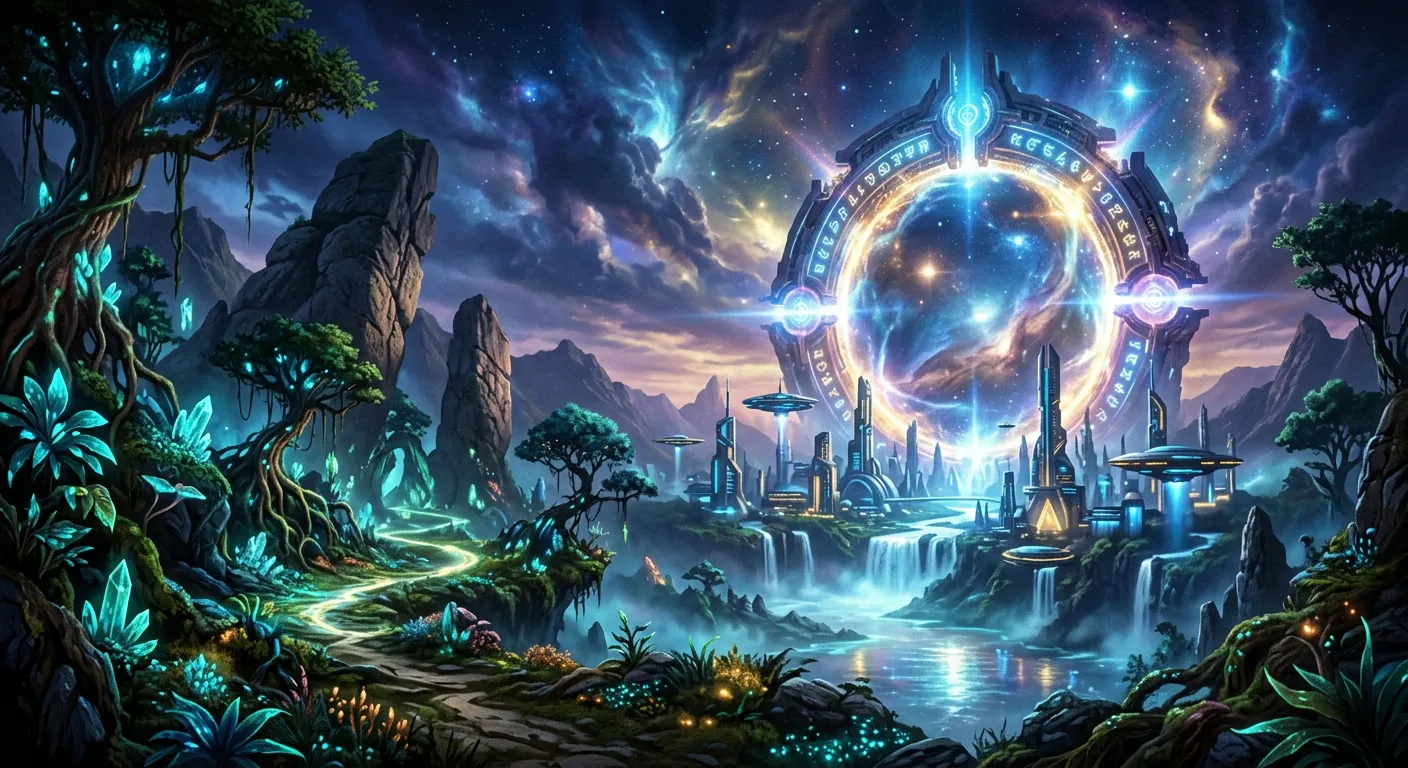 Un paisaje de ensueno entre ciencia ficcion y fantasia, temas isekai