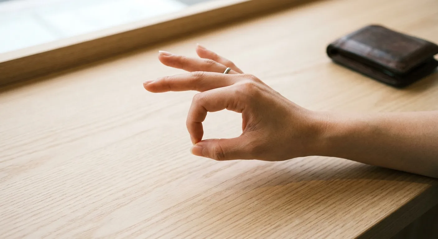Mano japonesa formando un círculo con pulgar e índice, gesto que indica dinero