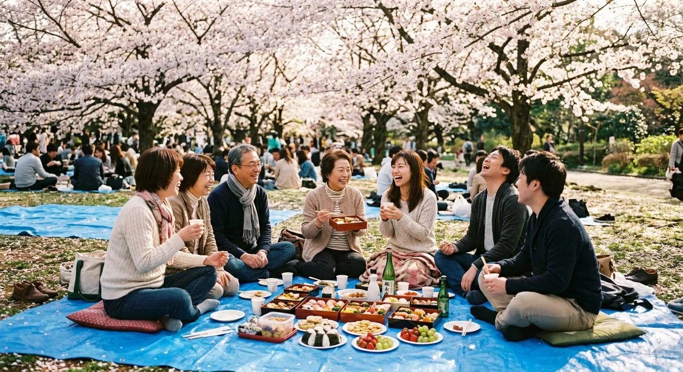 Que es el hanami, el picnic bajo los cerezos