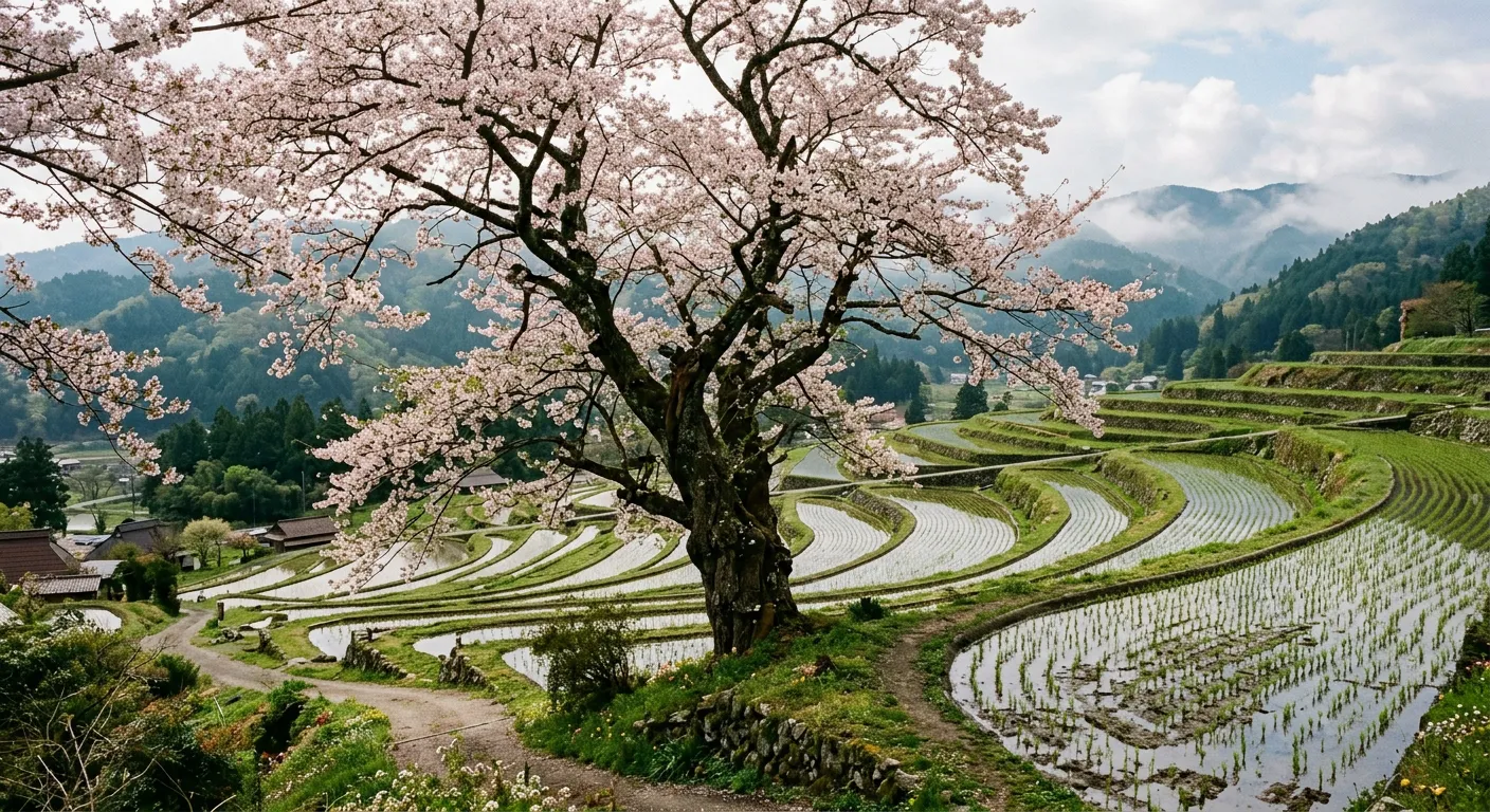 El cerezo de los campesinos y el dios del arroz