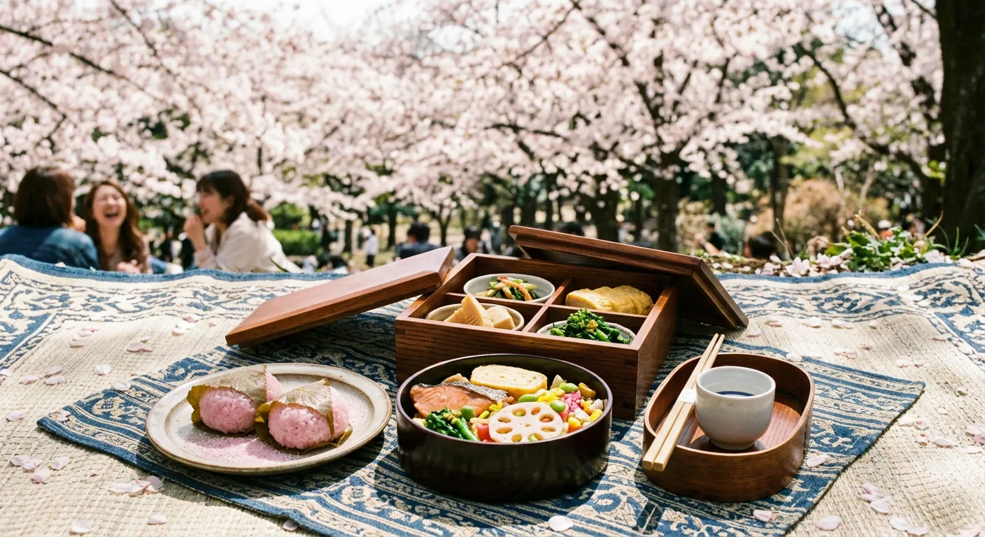 La comida del hanami