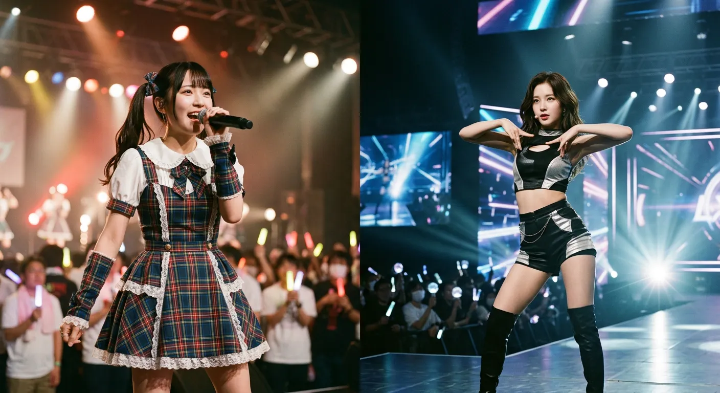 Idols japonesas frente al K-Pop, dos modelos