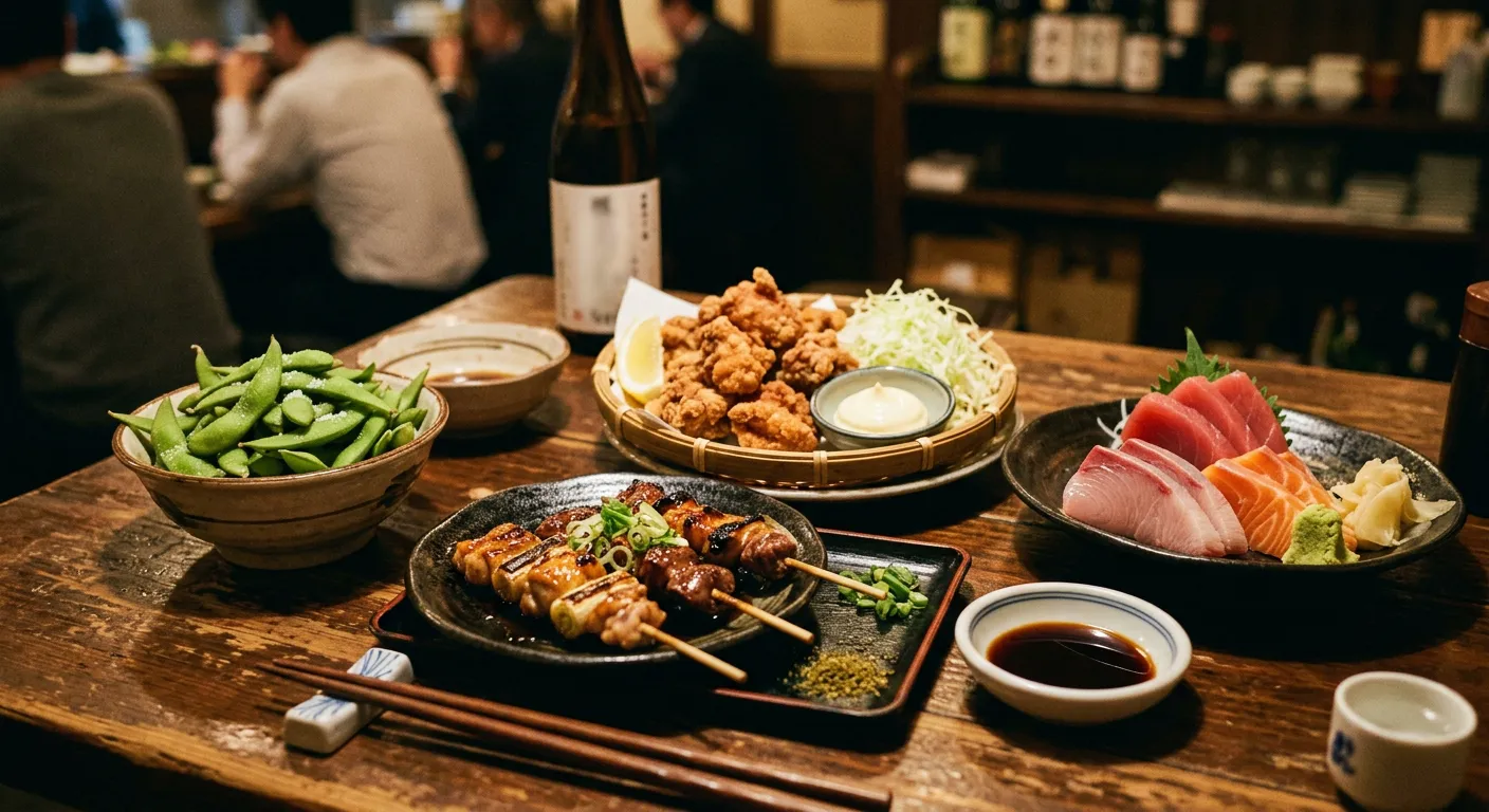 El menu clasico del izakaya