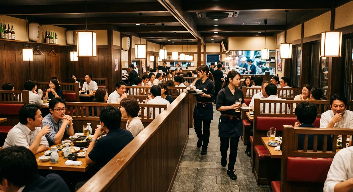 Las grandes cadenas de izakaya, sin marcas
