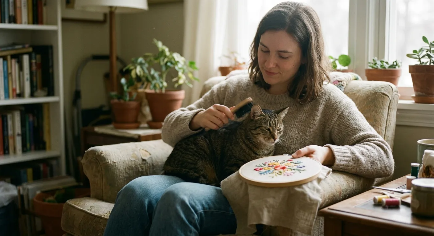El amor cotidiano hacia una mascota y una aficion querida