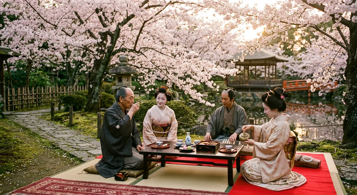La historia del hanami