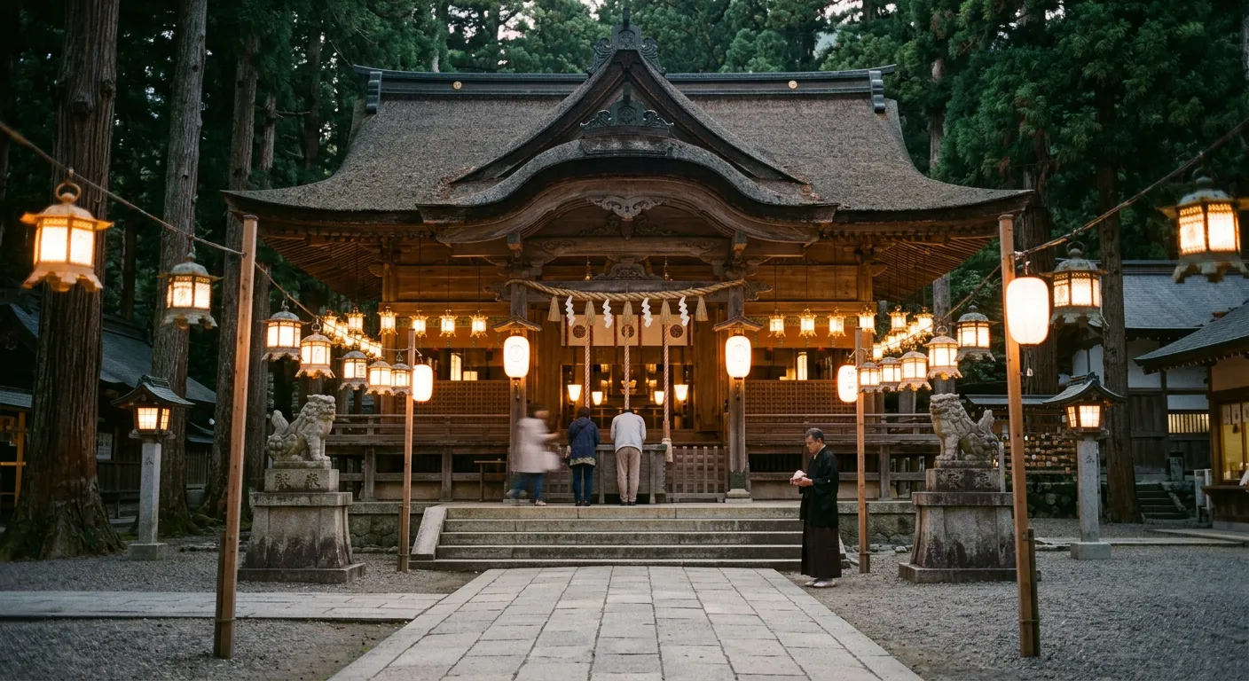Un santuario a un humano deificado, hitogami
