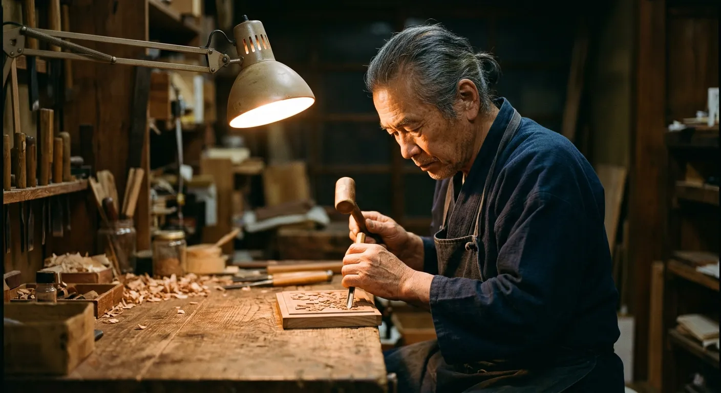 Un artesano pone el corazon en su trabajo