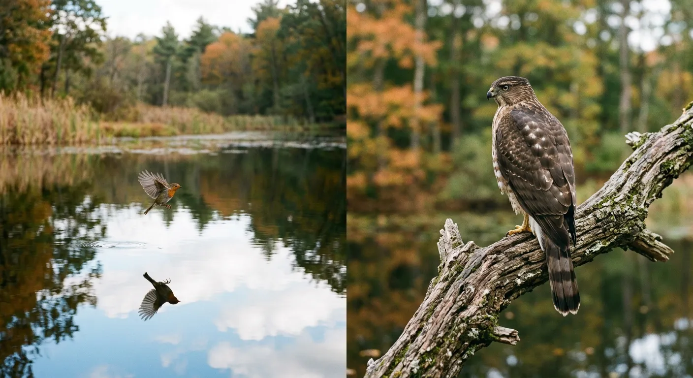 Las aves, garras ocultas y rastros limpios