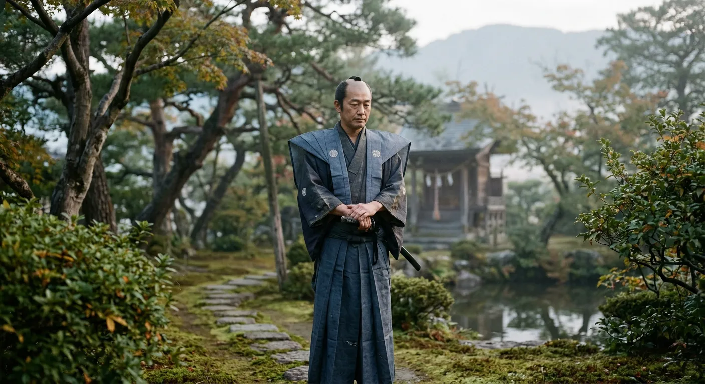 Un samurai contemplativo encarna el bushido, el camino del guerrero