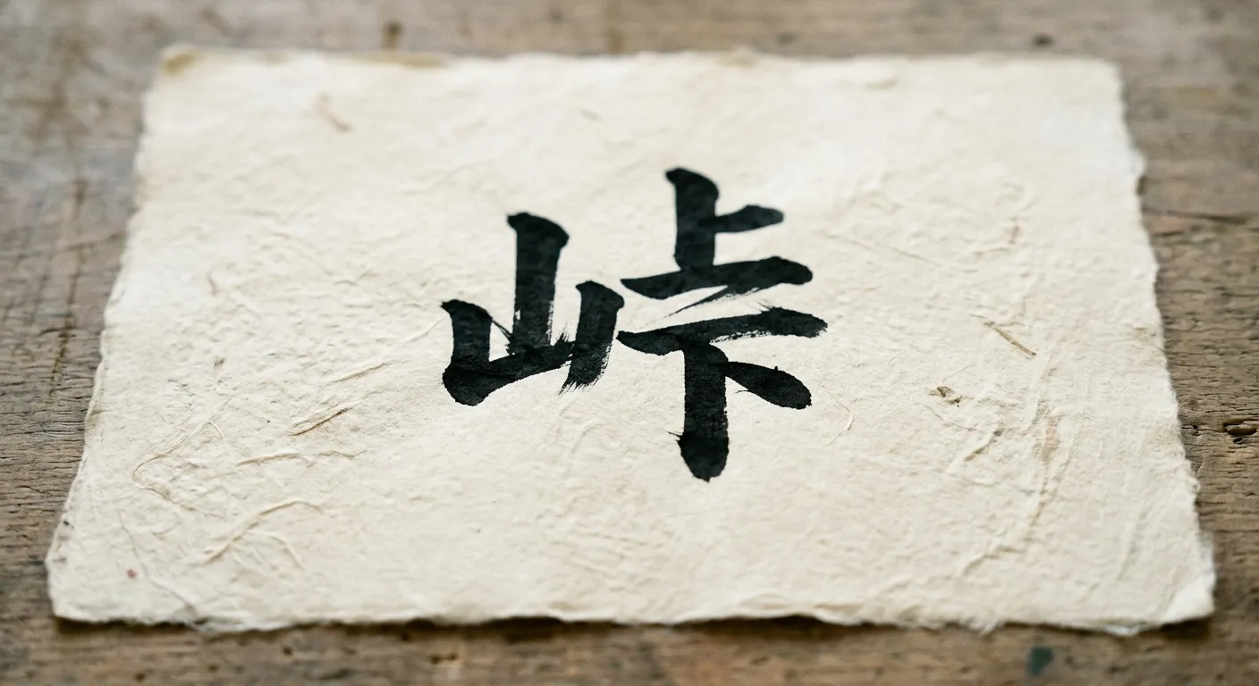 El kanji 峠, un kokuji inventado en Japon