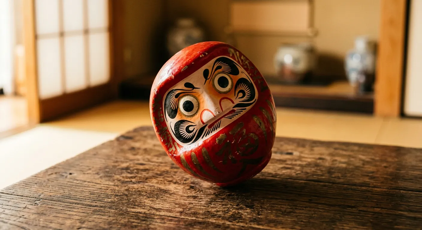 Caer siete veces, levantarse ocho, el daruma