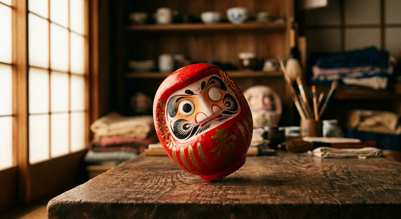 Caer siete veces y levantarse ocho, el daruma
