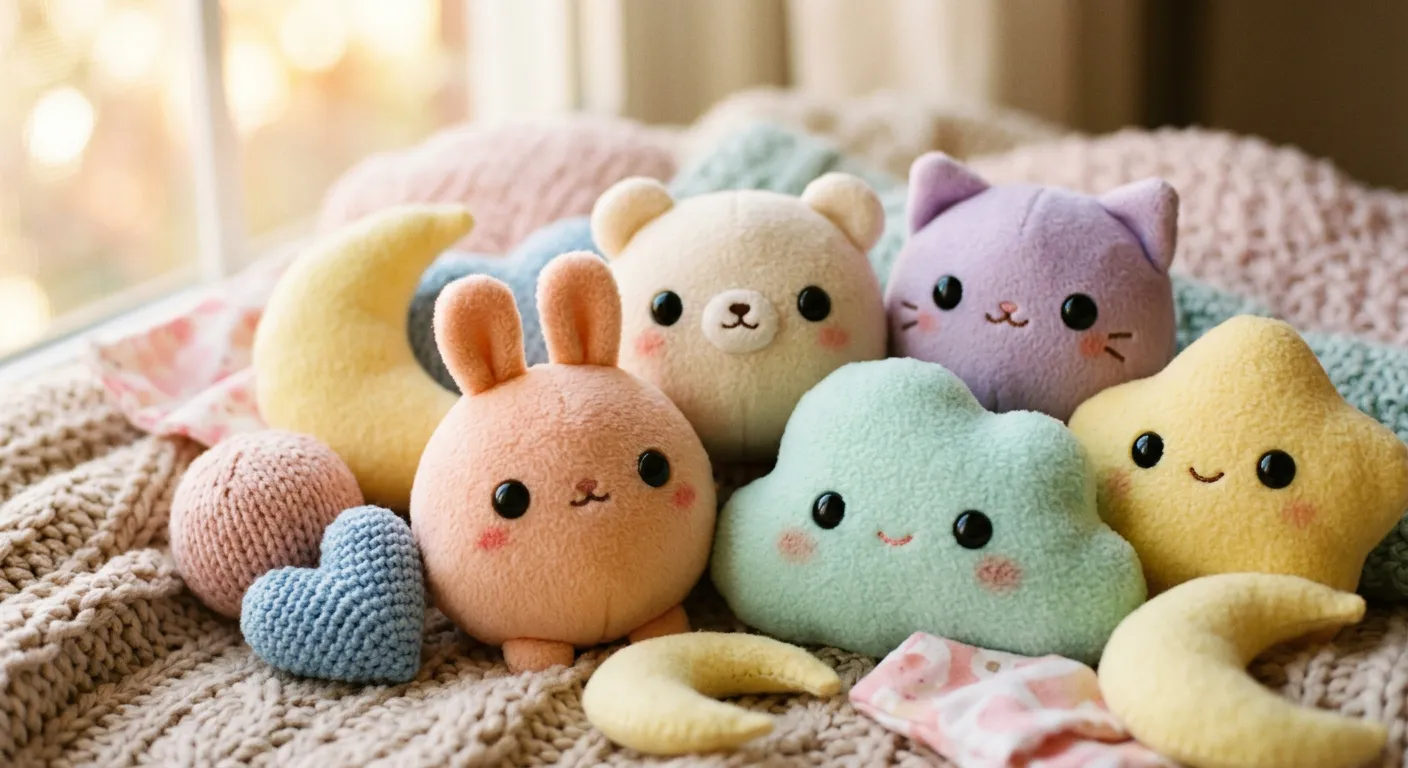 Peluches genericos redondos y tiernos, la esencia de lo kawaii