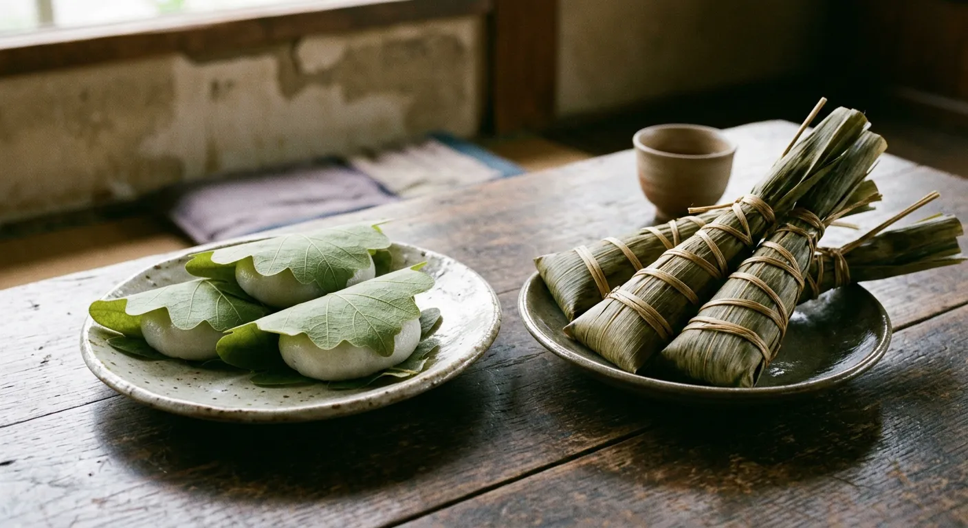 Kashiwa-mochi y chimaki, dos dulces y dos historias