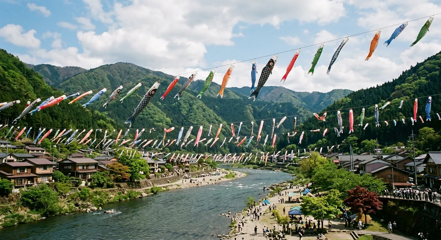 Por todo Japon, rios de koinobori