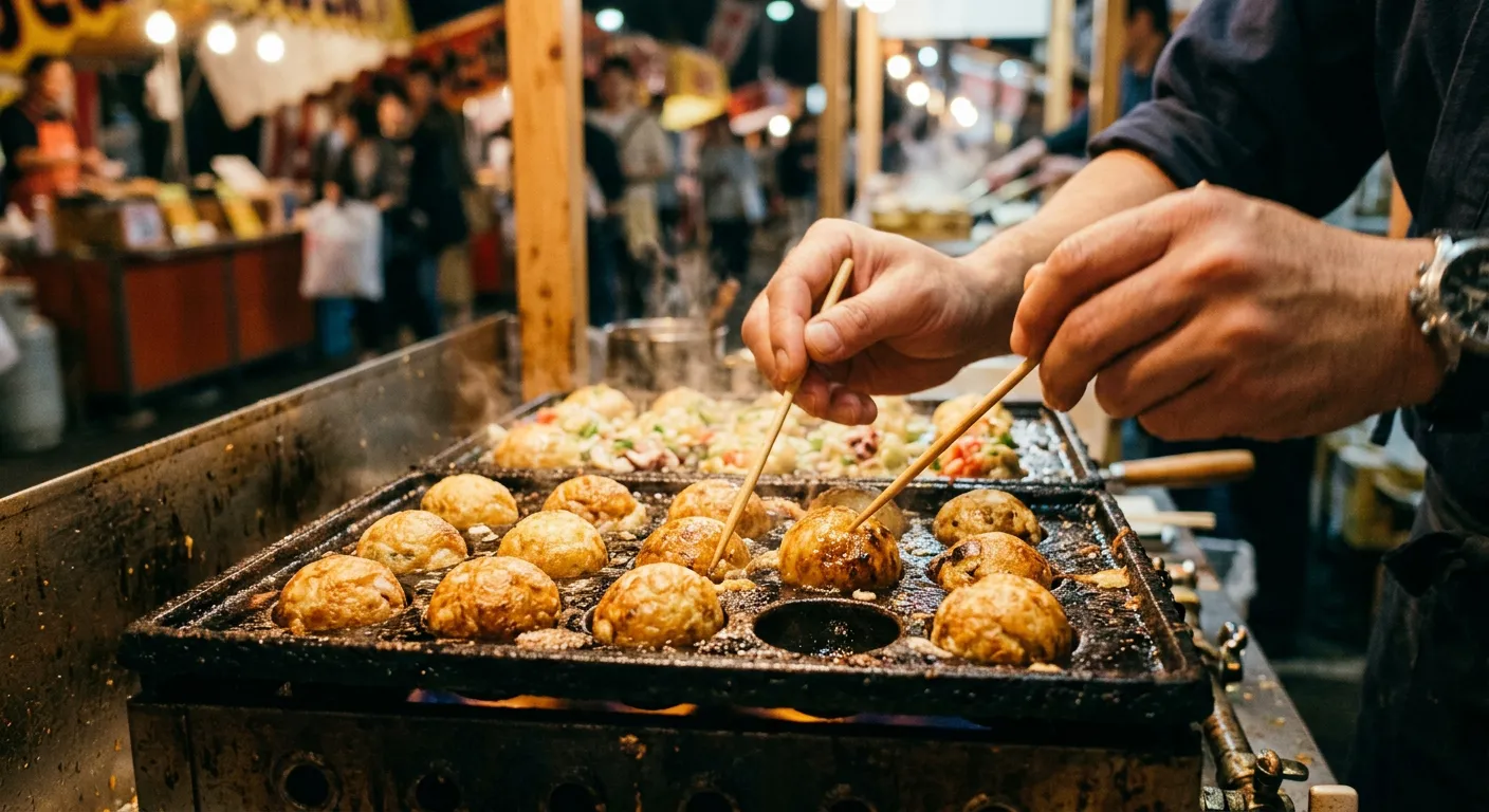 El takoyaki, las bolitas de pulpo