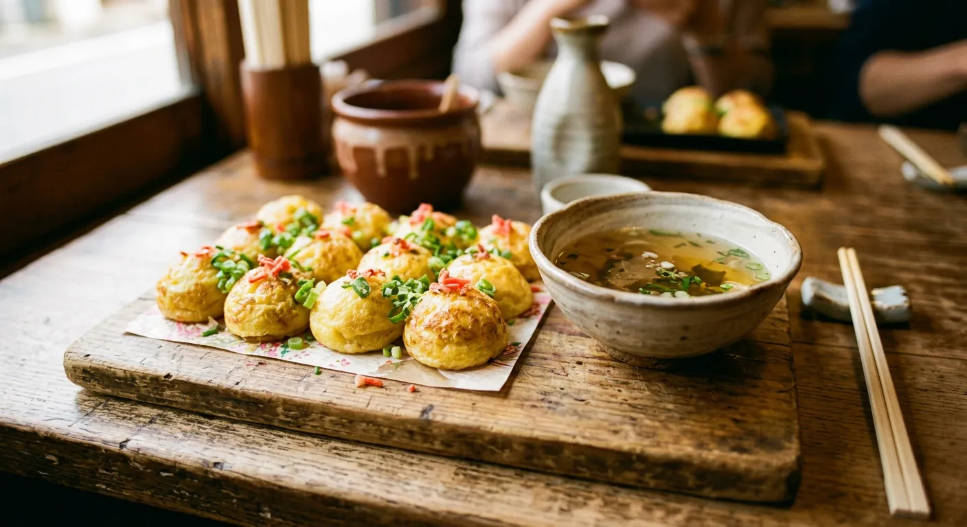 El akashiyaki, la madre del takoyaki