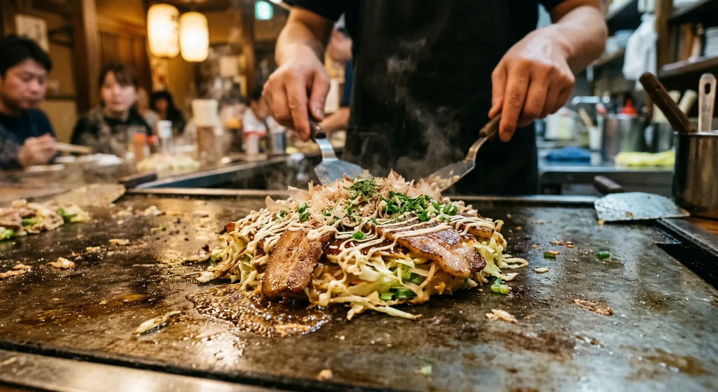 El okonomiyaki, el alma de Kansai