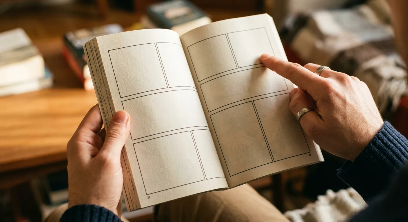 Unas manos muestran la direccion de lectura de derecha a izquierda del manga
