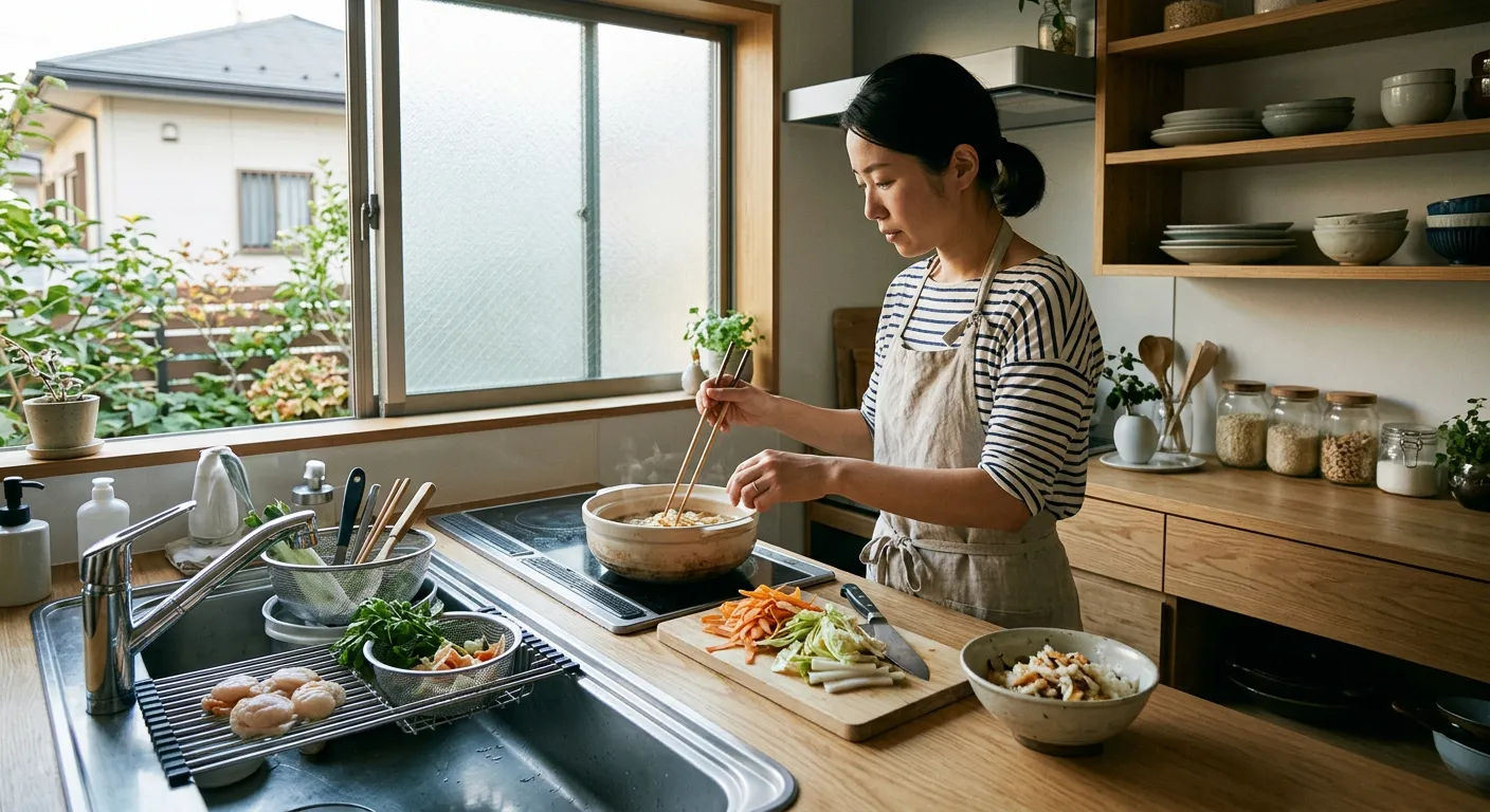 Una cocina japonesa donde se aprovechan las sobras para no desperdiciar