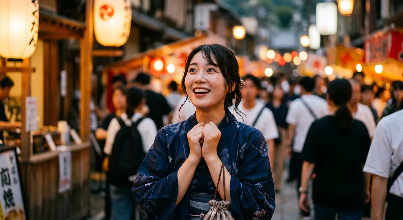 Una joven japonesa siente a la vez nervios, ilusion y suspense