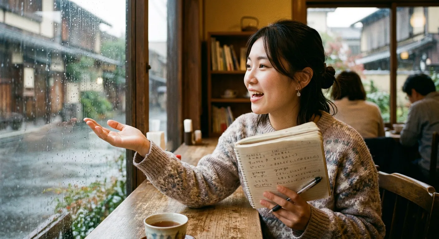 Un estudiante practica las onomatopeyas de forma activa y sensorial