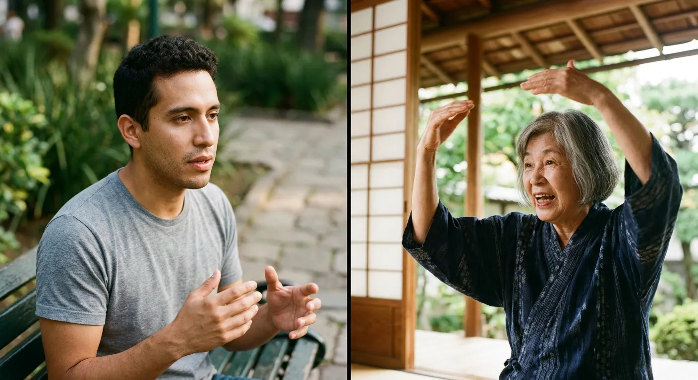 Contraste entre las estrategias de movimiento del espanol y el japones