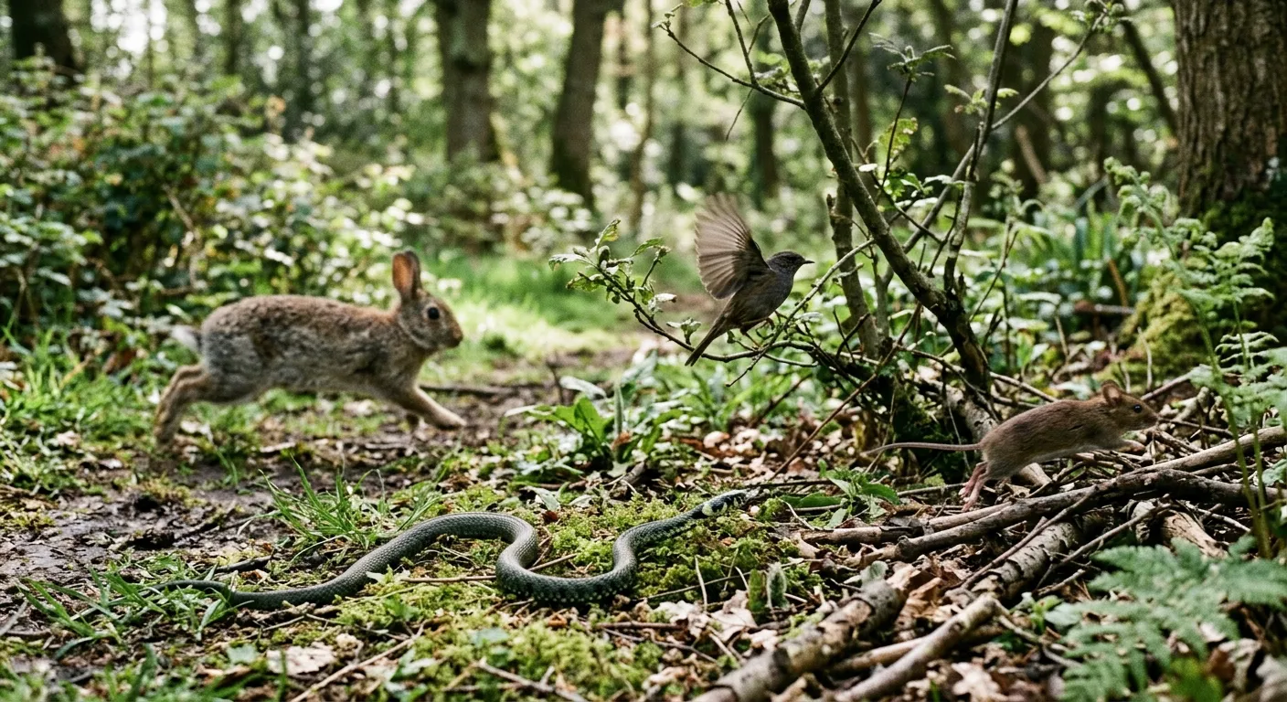 Distintos animales se mueven de formas caracteristicas