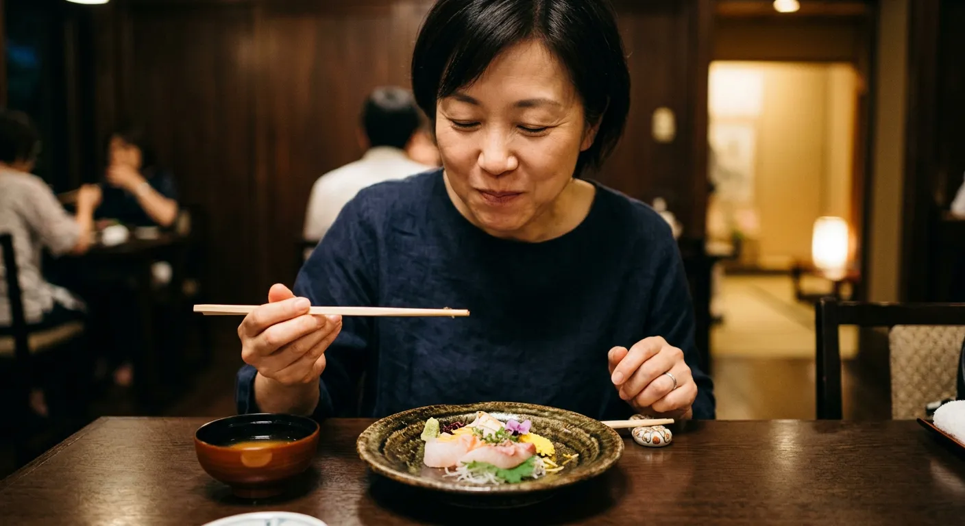Un plato japones refinado que evoca textura, umami y sensibilidad gastronomica