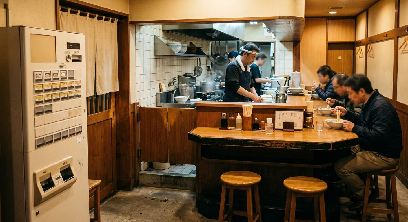 El ritual de la ramen-ya, del ticket a la barra