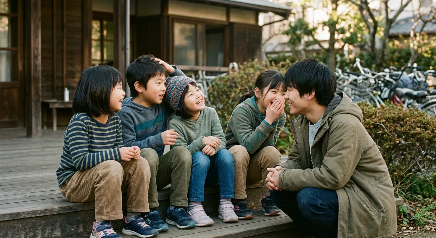 Amigos jovenes o ninos japoneses se llaman de forma carinosa e informal