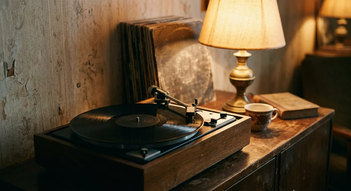 Un tocadiscos antiguo evoca la cancion japonesa que dio la vuelta al mundo