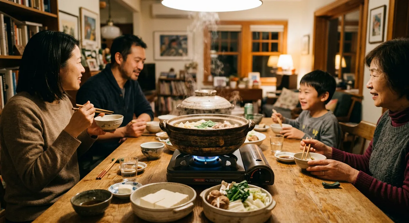 El donabe y el nabe en casa