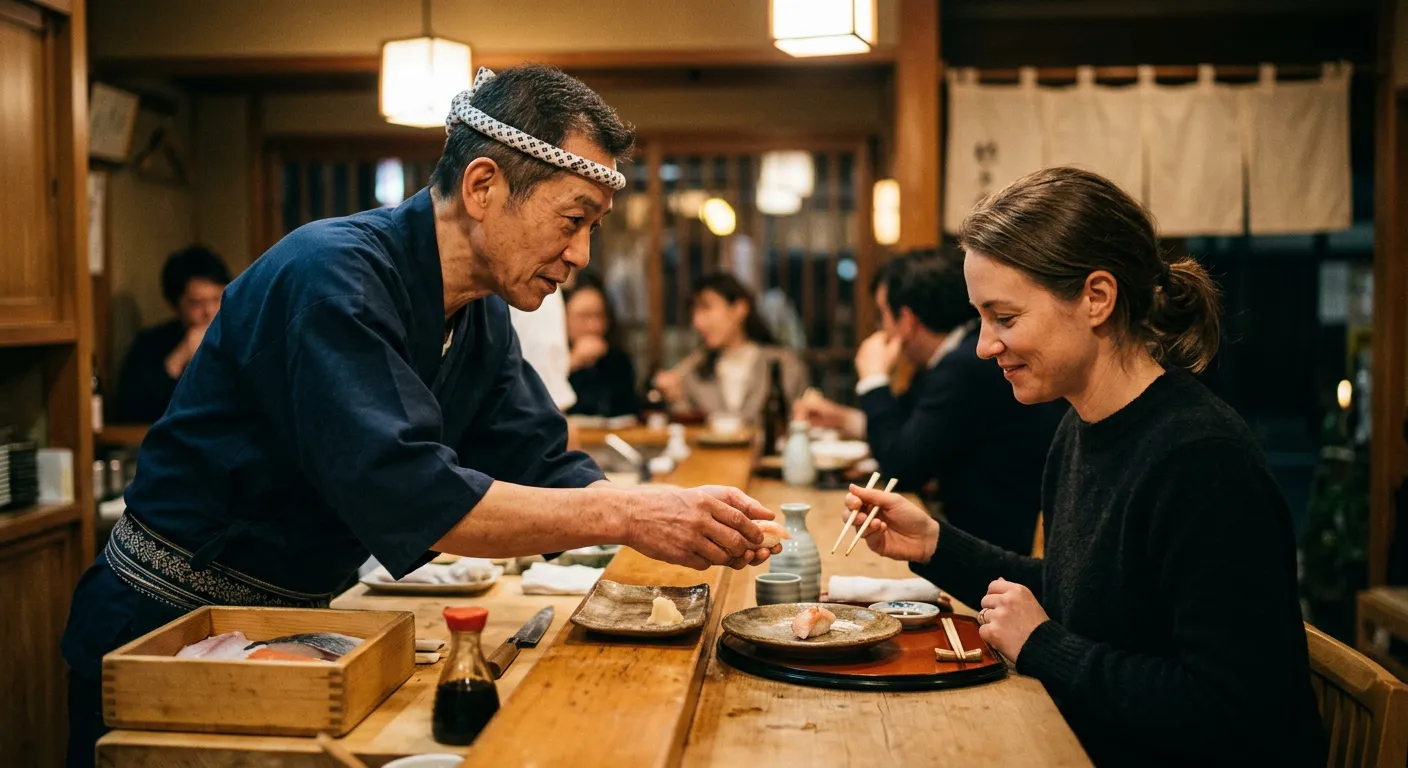El idioma secreto de la barra de sushi