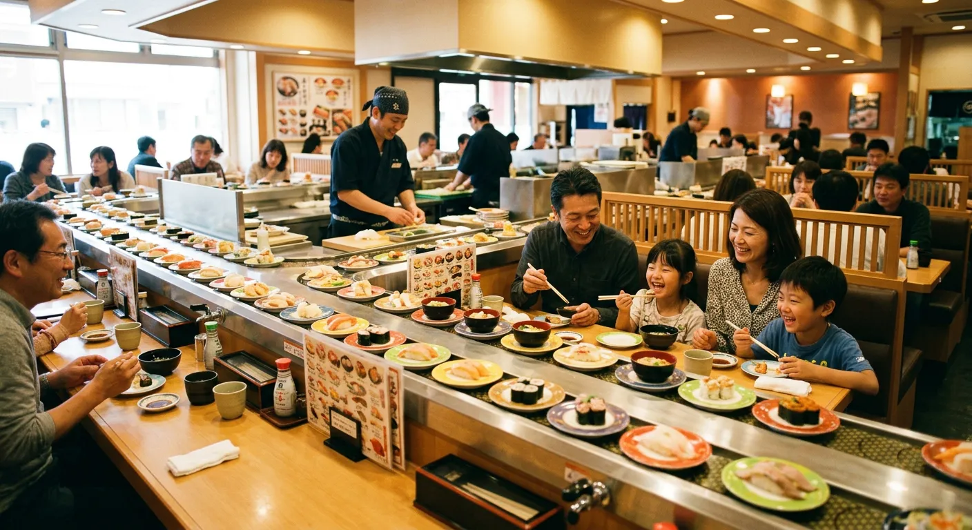 El kaitenzushi, el sushi para todos