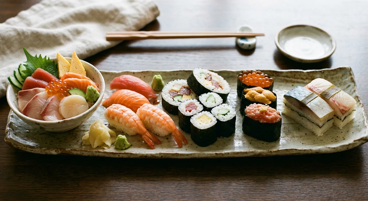 Los cinco tipos de sushi que debes conocer