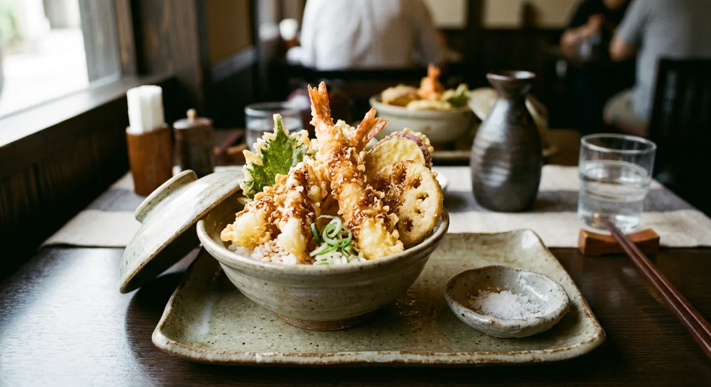 Como se come el tempura, de la sal al tendon
