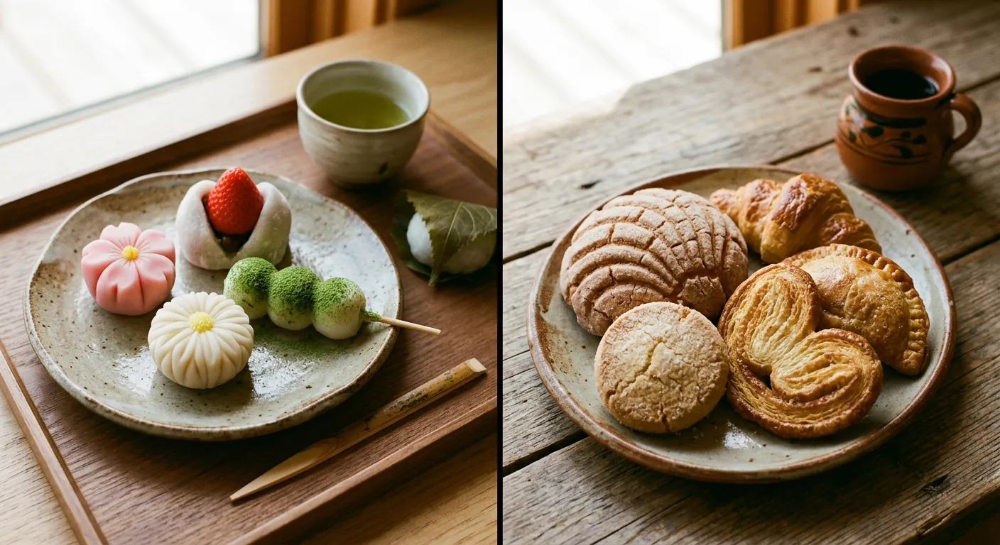 El wagashi frente a los dulces hispanos