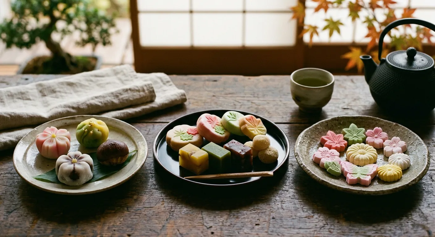 Los tres tipos de wagashi