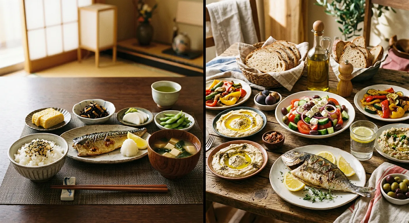 El washoku frente a la dieta mediterranea